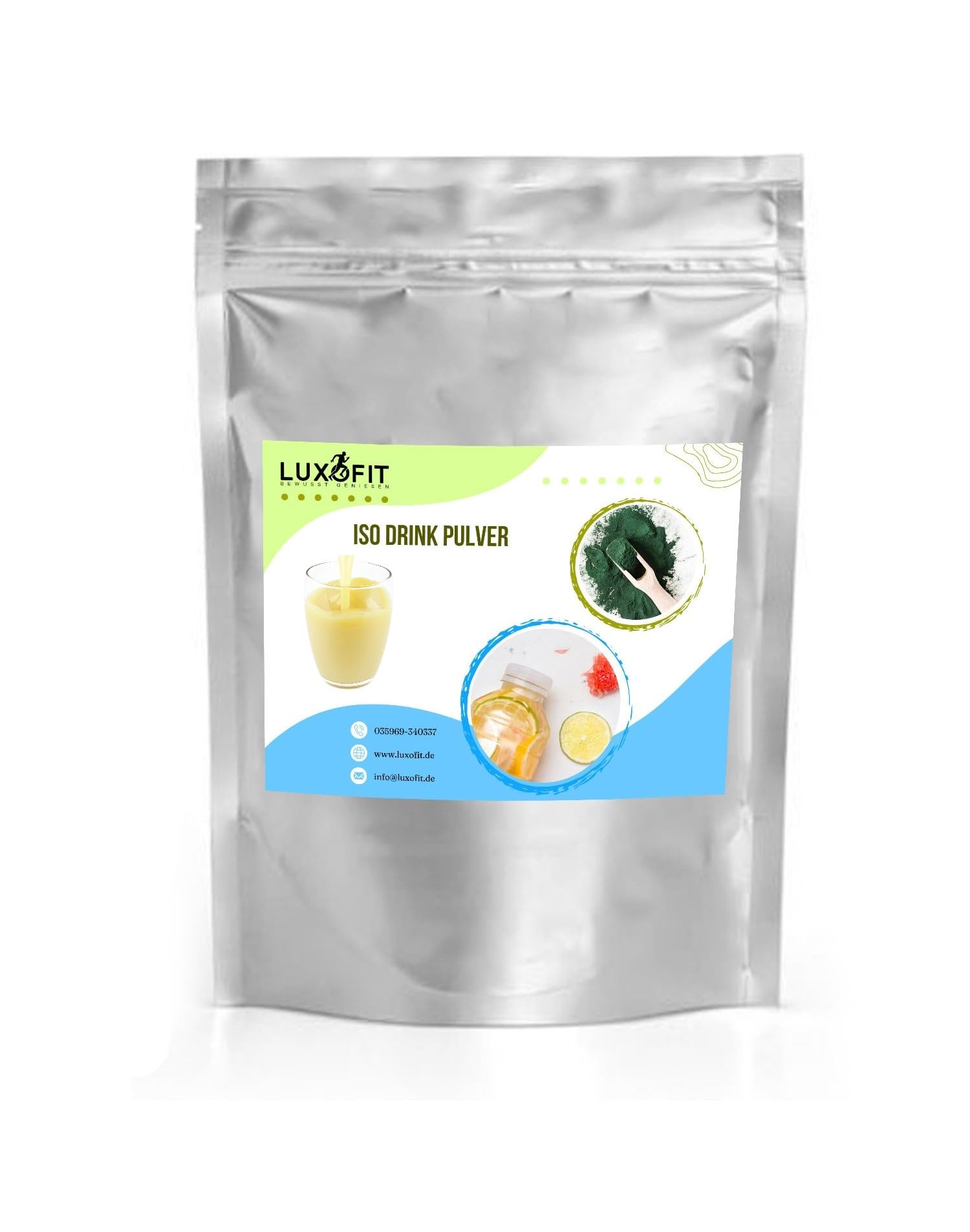 Luxofit Zuckerwatte Rosa Getränk isotonisch Iso Drink Pulver, L-Carnitin, Sportgetränk, Nahrungsergänzungsmittel, Elektrolytgetränk, Geschmacksintensiv (10 Kg)