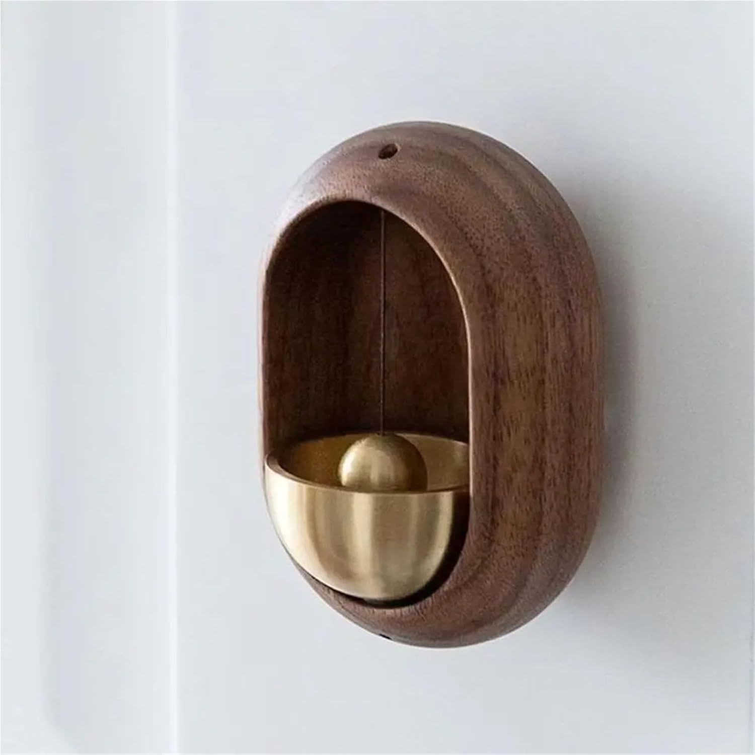 Doorbell 2/6pcs Entering Reminder Wooden Door Bell Home Decoration Entrance Door Bell Doors Opening Chime Decorative Wind Bell for Home Opening(Walnut,6pcs)