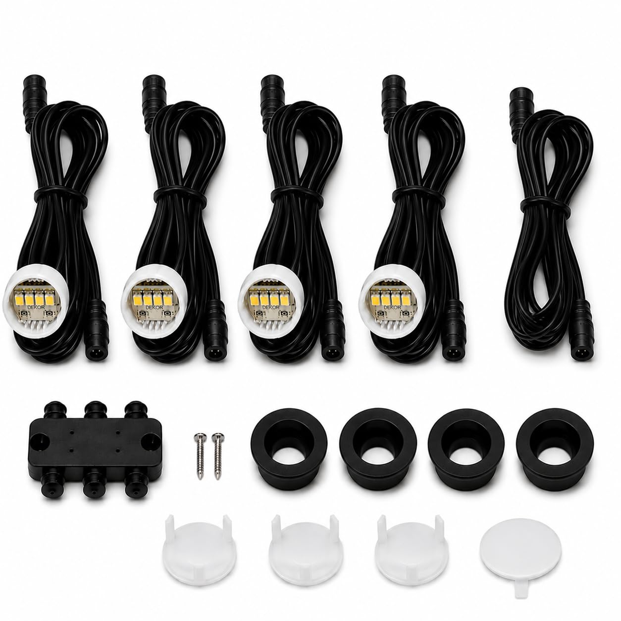 Set di 4 luci per scale a LED per interni ed esterni