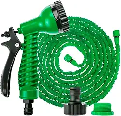 Mangueira Mágica Retrátil Flexível 7 a 30m Elástica Nylon Metal