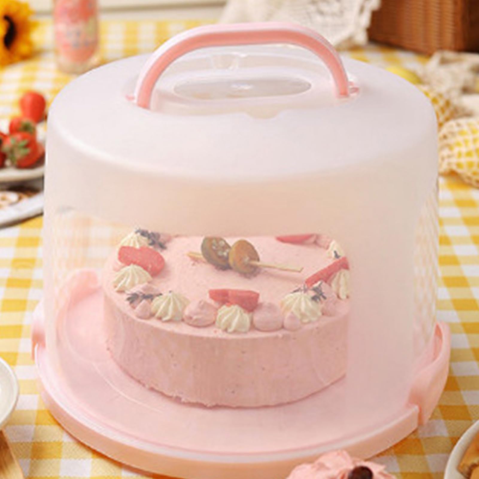 Amazon｜ケーキ保存容器 - 蓋とハンドル付きカップケーキボックス