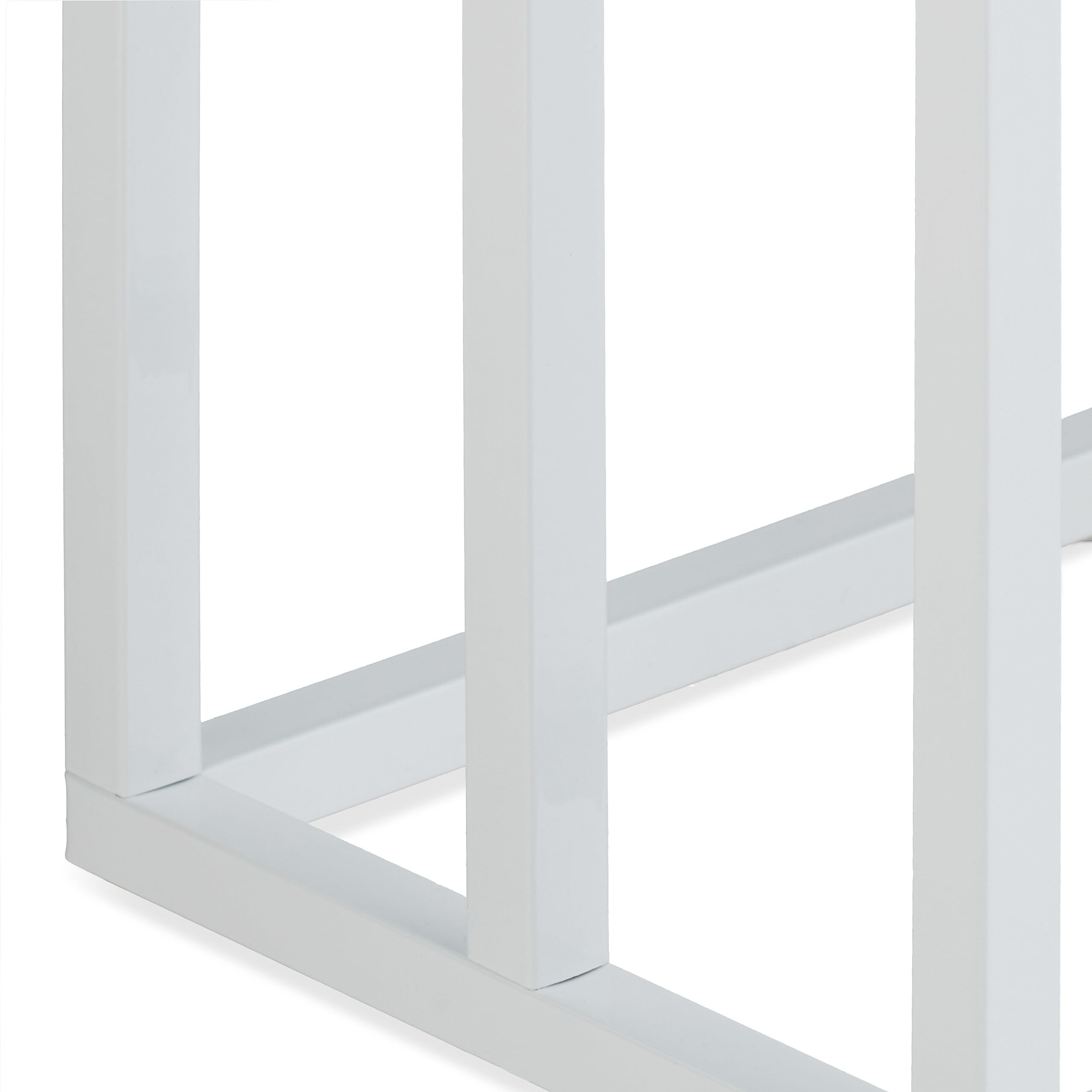 Toallero Relaxdays, HxBxT: 96,5 x 45 x 29 cm, Metal, 4 Varillas, Soporte de Toallas, baño, Blanco