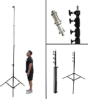 Vista 2 de Glide Gear TST 12 - Soporte de trípode de 12 pies, secciones telescópicas acolchadas con aire, construcción de aluminio resistente, altura ajustable