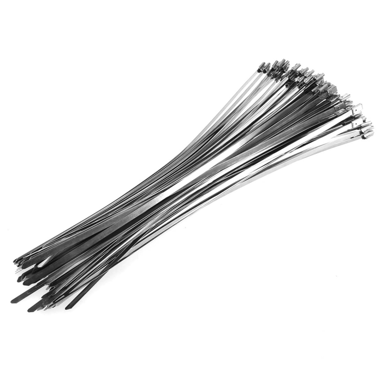 Mikikit 200pezzi Fascette Stringicavo in Acciaio Inox Autobloccanti per Cavi di Scarico Fascette per Cavi Induzione per Barche e Uso
