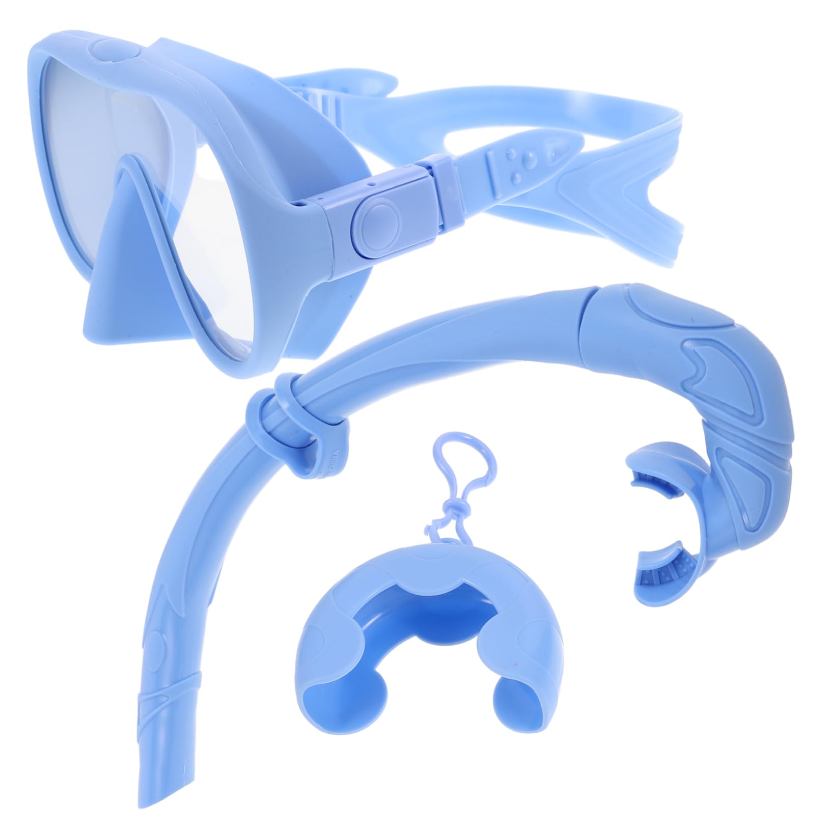 Maschera Boccaglio Adulti in Silicone e Vetro Temperato | Snorkeling e Diving, Custodia per Trasporto, Festa Estiva, Uso in Piscina e Outdoor