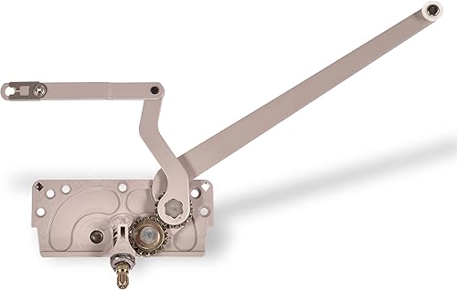 Window Hardware Co- EntryGard - Manija de manivela de ventana de 4-716 pulgadas 20810  Casement de doble brazo serie #15 con soporte, Truth Hardware