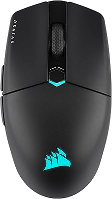 Corsair KATAR ELITE WIRELESS Mouse Gaming - Peso Piuma, Sensore Ottico MARKSMAN 