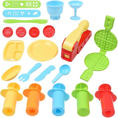 Miniatura 6 de Juego Kare y Kind herramienta inteligente de masa con juego de helado, alimentos y fruta (empaquetado al por menor), colores surtidos