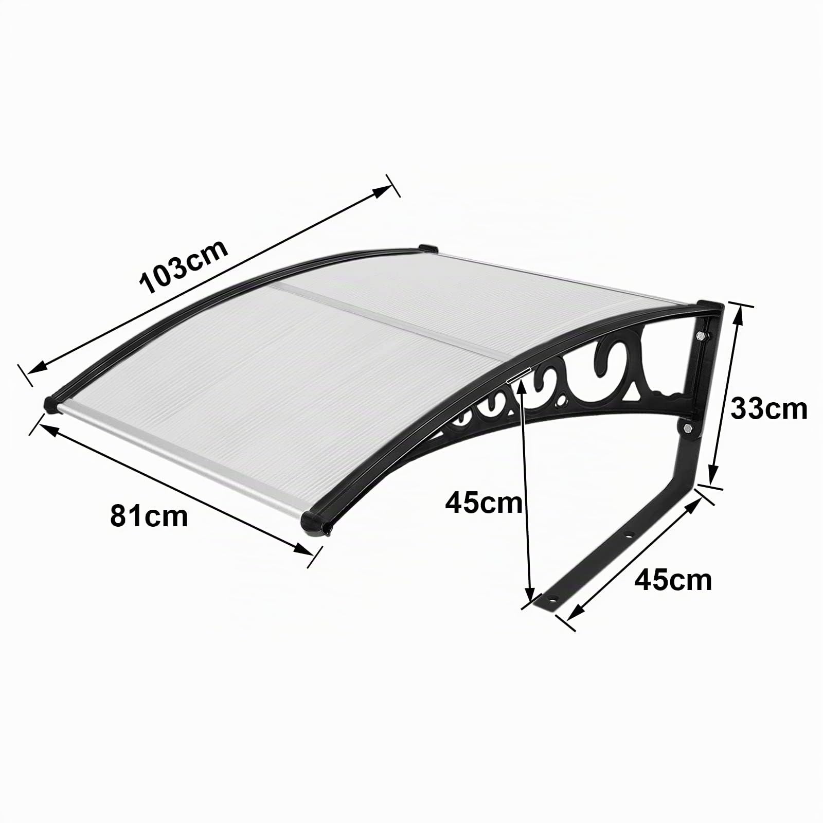 Aufun Mähroboter Garage Dach Carport für Rasenmäher Automower 103 x 77 x 45,5 cm Rasenroboter Garage Mähroboter Rasenmähroboter Schutzhülle Schutz vor Regen, Hagel und UV-Strahlen, Transparent