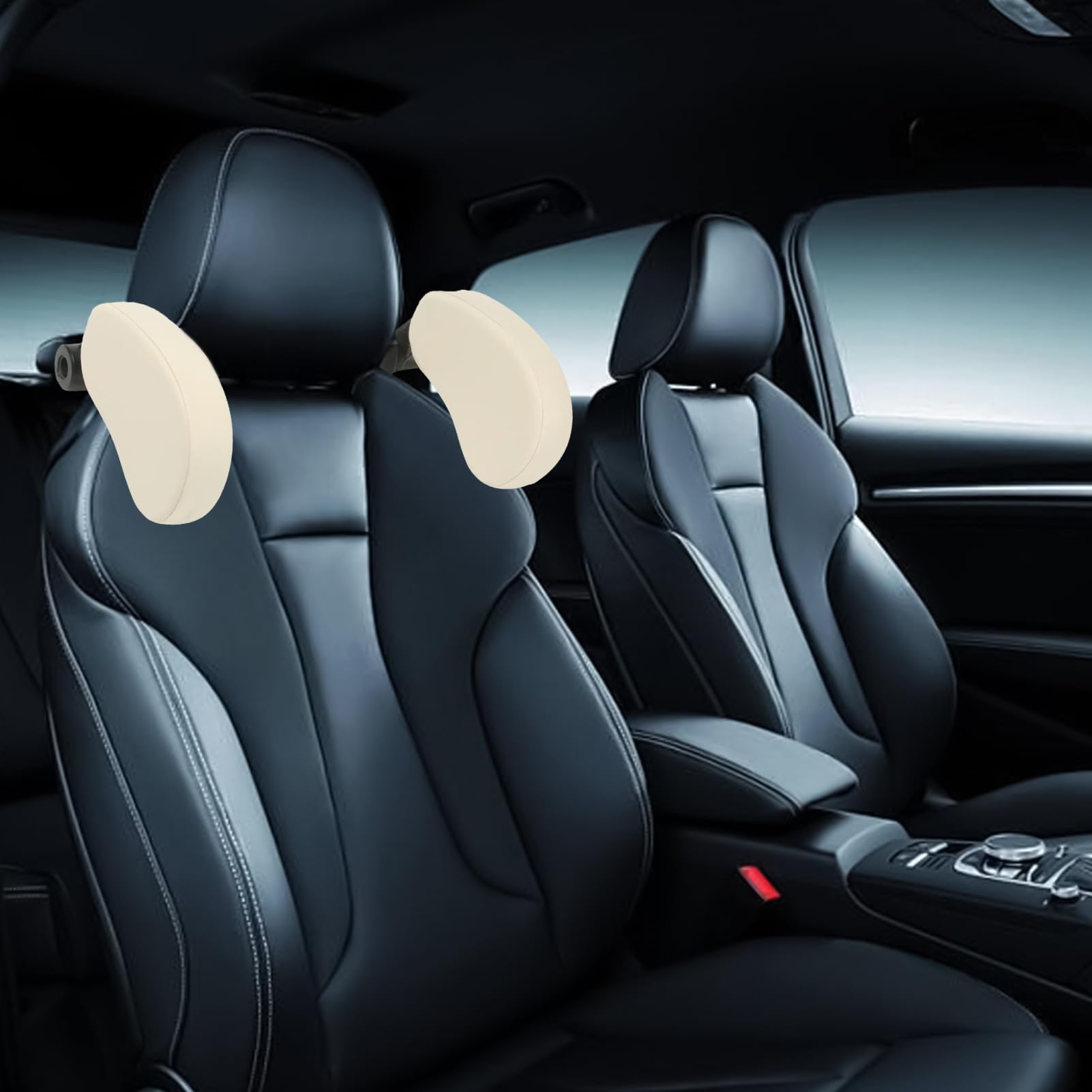 Poggia Collo Per Auto Supporto Regolabile, Design Confortevole E Smontabile | Sostegno Testa E Corpo Per Pendolarismo Quotidiano Lunghi Viaggi In Auto Road-Trip All'Aperto Routine Familiare Seduti