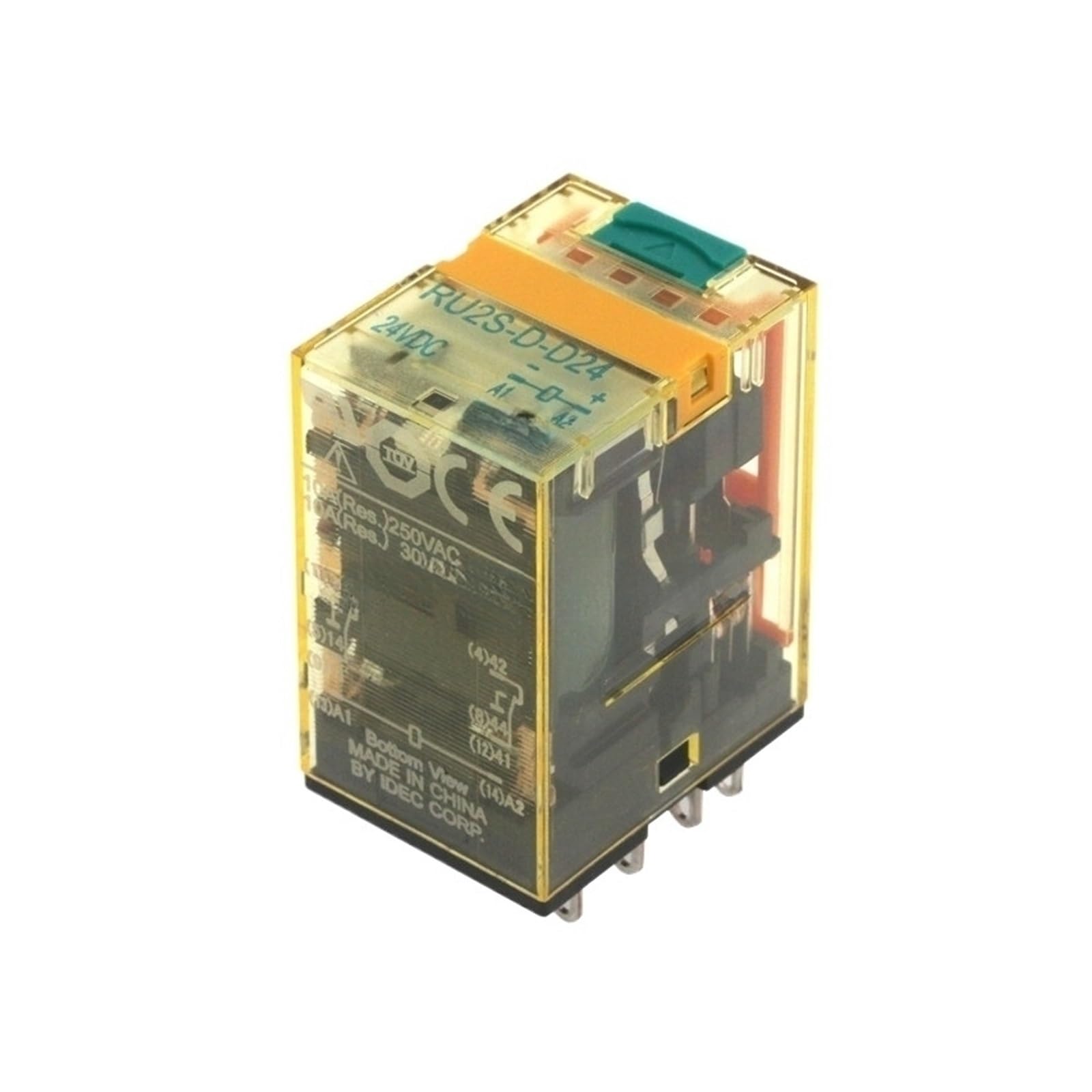 Relais intermédiaire RU2S CD D24 tension 24V pour circuits