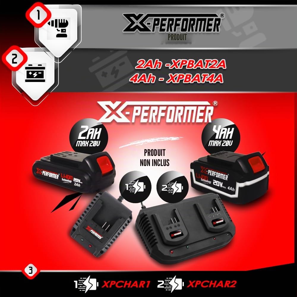 Batterie Lithium 20V - 2Ah - X Performer