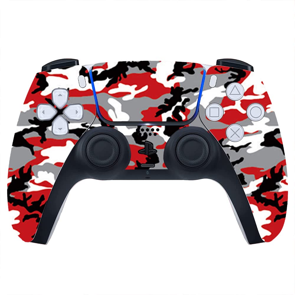 GADGETSWRAP Premium Material Skin Sticker Decal Compatible with PS5 Controller - Red Camo (B0B1HJZL3V) Amazon Price History, Amazon Price Tracker
