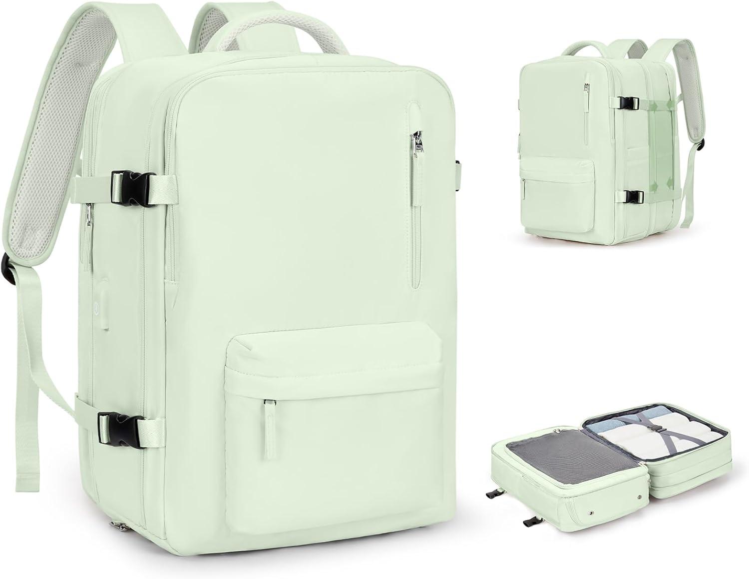 Large Travel Laptop Backpack, Expandable Flight Approved