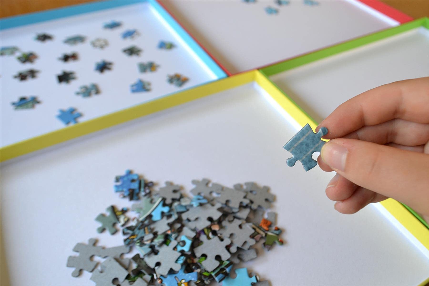 Stapelbare Puzzel Sorteerbakjes 6st - Het Speelgoed Winkeltje