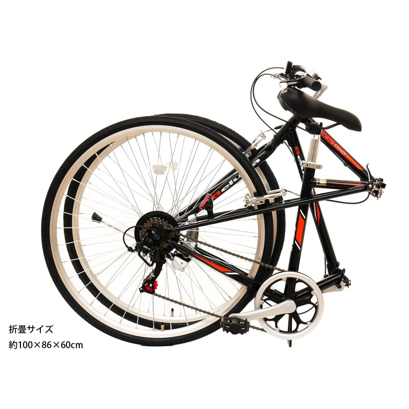 自転車本体 Beluga 楽天市場】700×28C クロスバイク 折りたたみ自転車 ベルーガ シマノ6段