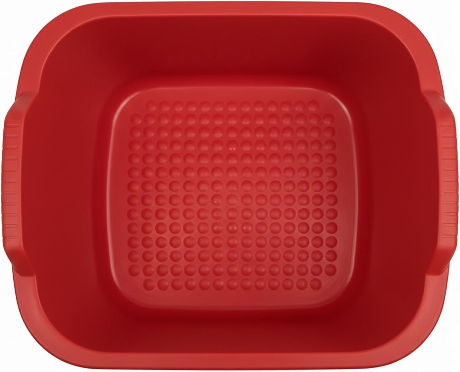 Plastic Wash Tub Dishpan Basin and Foot Bath for Soaking Feet, Laundry Hand Wash Bucket, Dish Pans for Washing and Storage Cleaning Supplies - 12 Quarts - Heavy Duty - Red