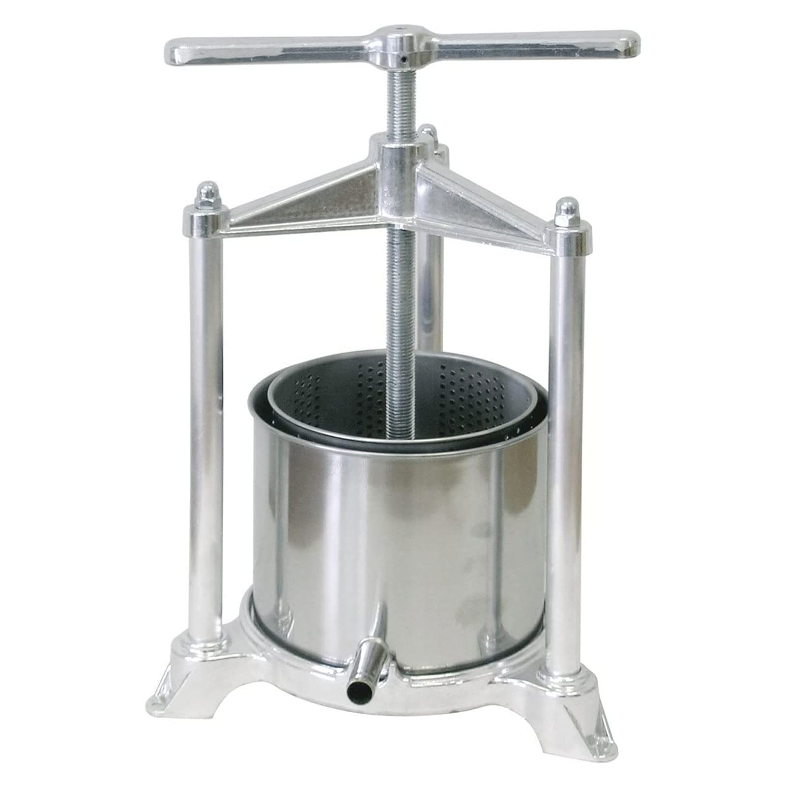 Mondo Viro Presse-agrumes, raisins, noix et plus encore en acier inoxydable (3,5 litres)