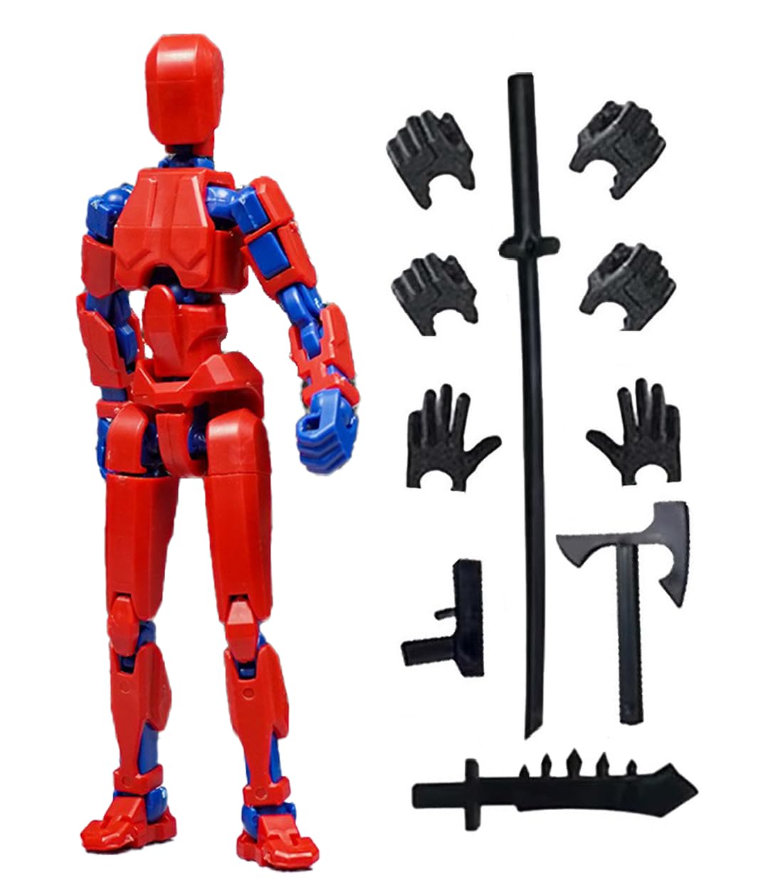 Schythely Titan T13 Action Figures Set-(Assembly Required) Robot Action Figure Fidget Toys for Nova N13 Anime Figures with 3D Lucky Dummy 13 Robot