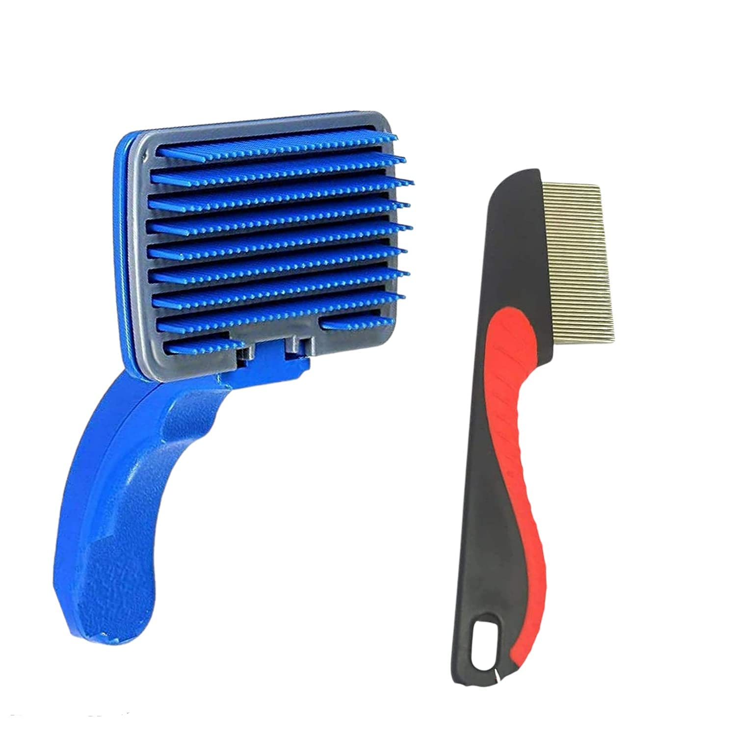 PSK PET MART Grooming&Deshedding Combo Pack of Plastic Slicker Brush and Paw Single Side Comb (Color May Vary) (B09MTQDJBG) Amazon Price History, Amazon Price Tracker