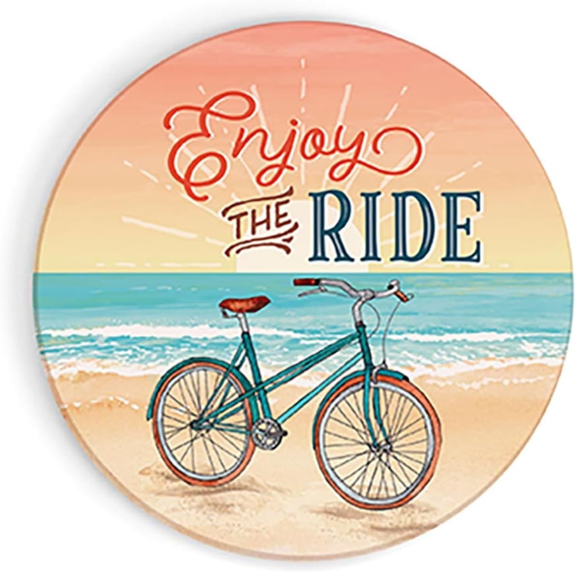 Coastal Collection Car Coaster - Enjoy The Ride (Pack of 6)