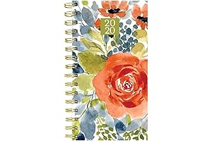 2020 Cool Blooms Small Weekly Monthly Spiral Planner