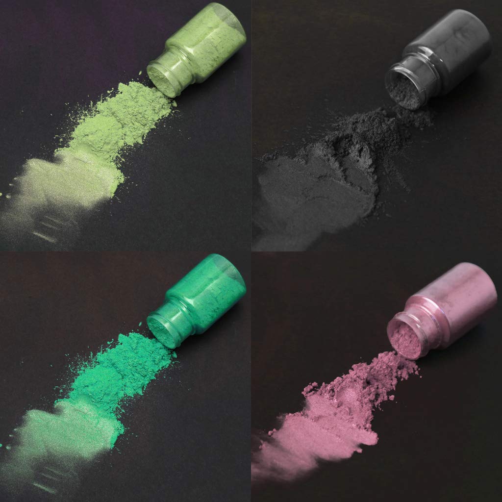 50 pigmentos de colores brillantes en polvo de resina epoxi, colorante para maquillaje, jabón de baño, fabricación de velas, pigmento en polvo