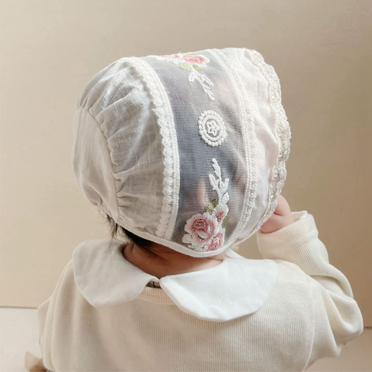 PACKOVE Sombrero De Bebe Gorro De Bebe Sombrero De Las Niñas Gorros para Bebes Gorro De Pescador De Verano Sombrero De Playa para Gorra con Forro De Muselina Pequeño Algodón