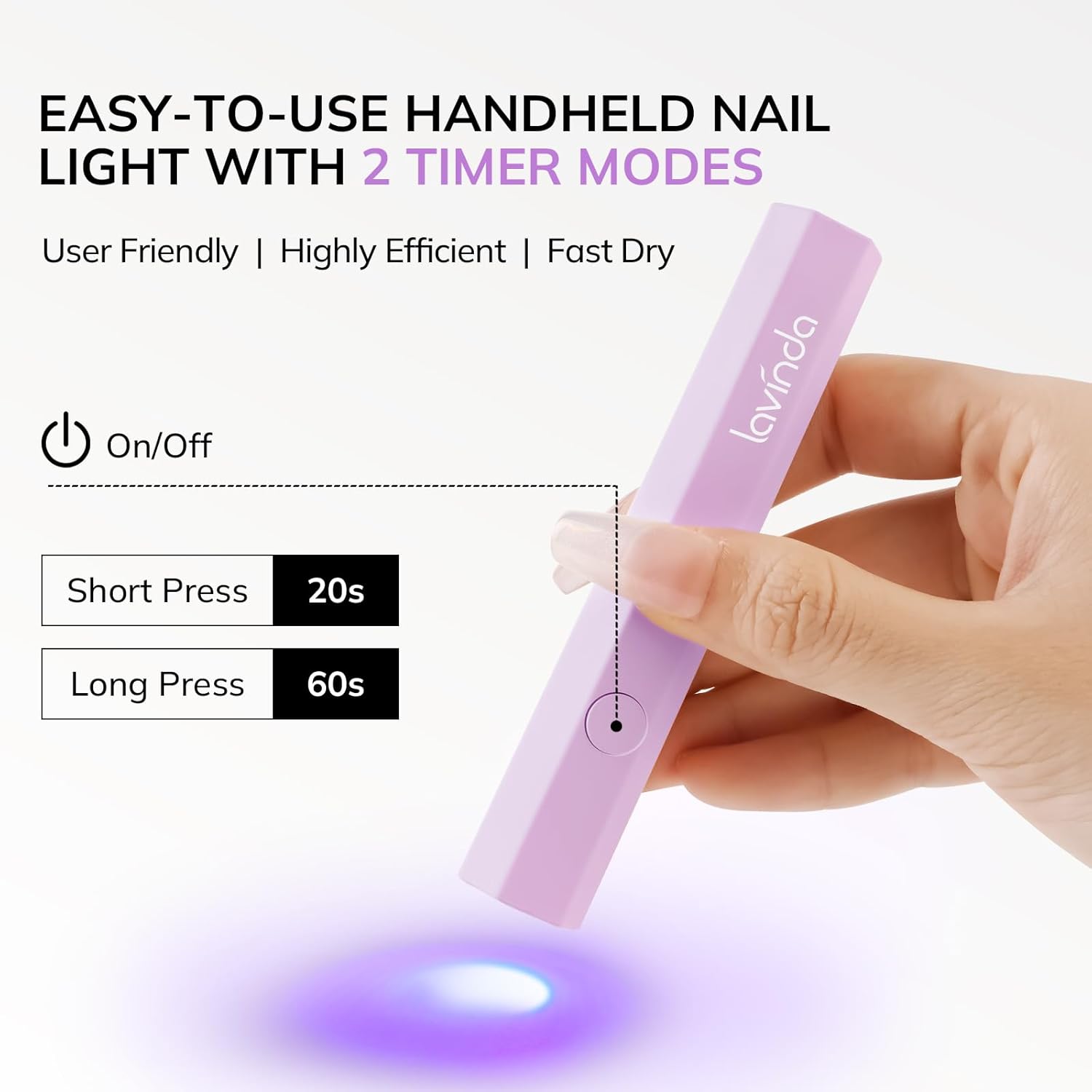 Glow On-the-Go: The Ultimate Lavinda Handheld UV Nail Lamp Review