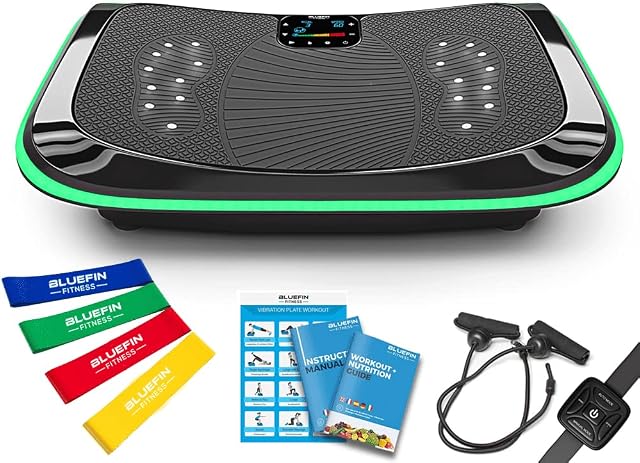 4D Triple Motor Vibration Plate | Powerful | Magnetic Therapy Massage | Curved Surface | 4.0 Bluetooth Speakers | Vibration Oscillation & Micro Vibration | 3 Silent Drive Motors