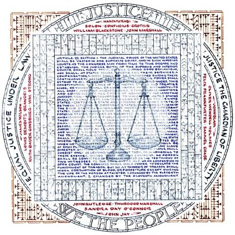 Literary Calligraphy Article 3: Justice Art Print By Susan Loy Cover