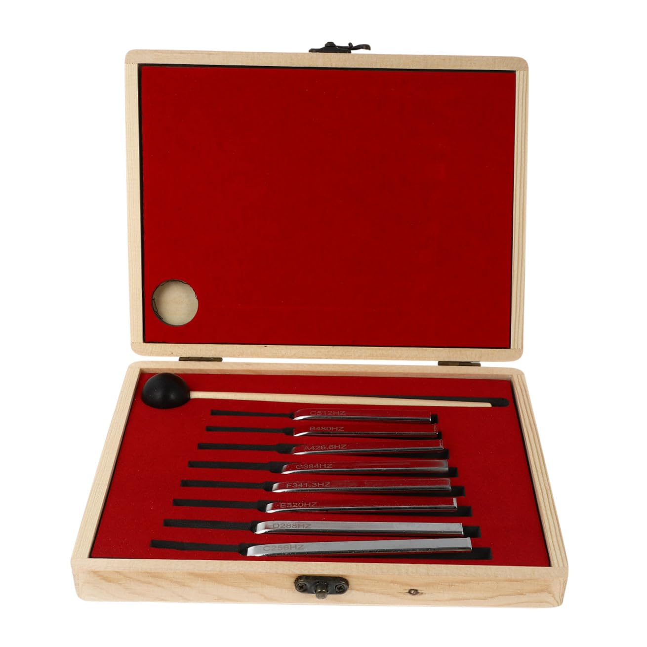 Homoyoyo Jeu de 8 Diapasons pour Accordeur Simple, Fourche de Violon et Guitare en Métal Robuste, Outil de Réglage Portable pour Violon, Alto, Violoncelle et Guitare, Accessoires Pratiques
