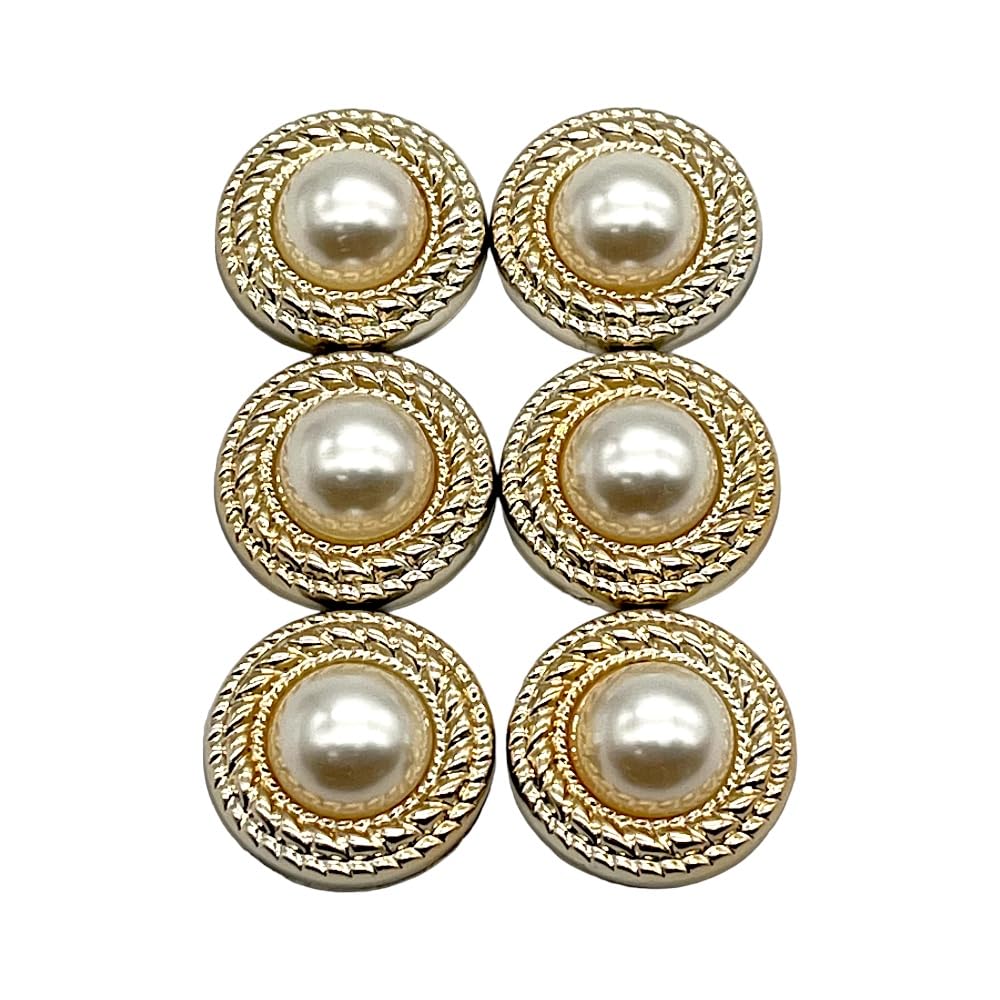 Amazon | ボタン パール アンティーク アクリル カボション 6個  