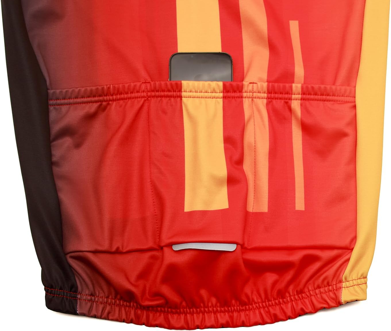 Cycling Jersey Men Winter Thermal Fleece Cold Weather Warm Long Sleeve Road Biking Cycling Jacket with 3 Rear Pockets - Image 7