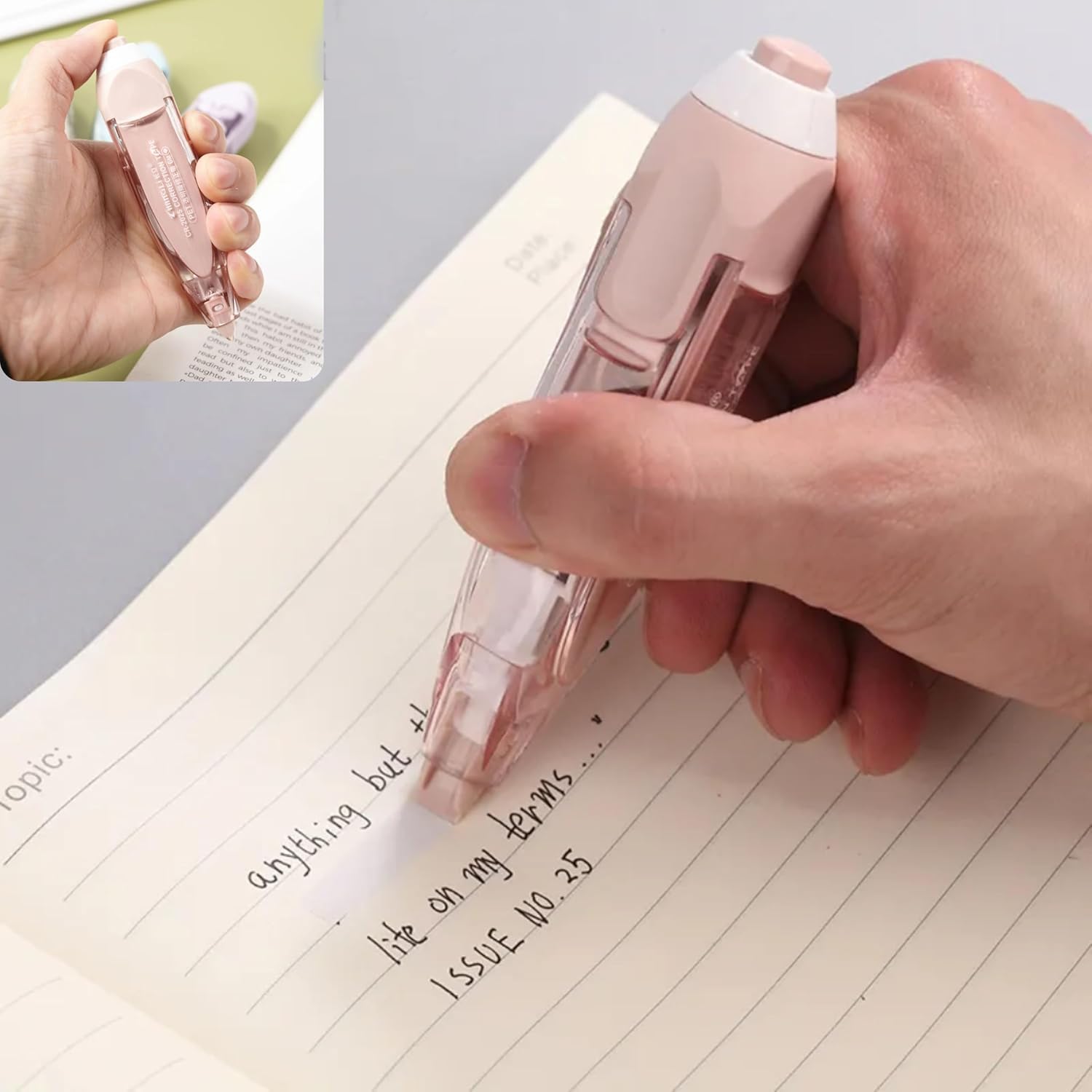 KAJAL.ENTERPRISE Smooth Correction Tape Roller for Neat, Clean & Precise Writing Fixes, Student Office School Stationery Supply 1