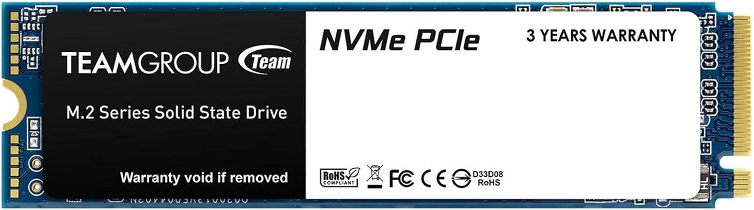 Amazon.com: TEAMGROUP NVMe PCIe M.2 2280 Solid State Drive SSD (1TB, Gen3x4  Read 1,800MB/s) : Electronics