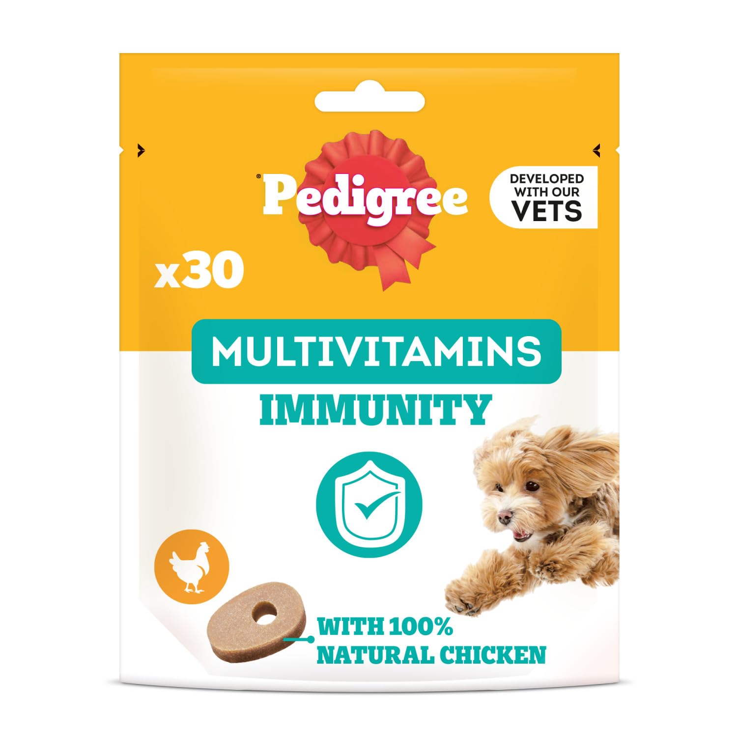 PEDIGREE Multivitamins Immunity 30 Soft Dog Chews 180 g