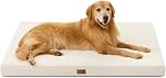 COZY KISS Lit pour chien pour chiens moyens de petite taille, Lits pour chiens rectangulaires orthopédiques, Tapis de fond antidérapant en mousse avec couverture amovible lavable, adapté pour les animaux de compagnie jusqu'à 40 C'est vrai. 30x20x3 de pouce, gris