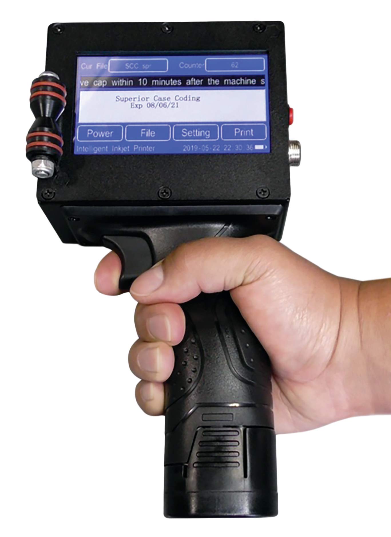 Preza Micro Portable Handheld Inkjet Printer, Handheld Inkjet Coder, Inkjet Coding Machine, Date Coding Machine, Handheld Date Coder USA