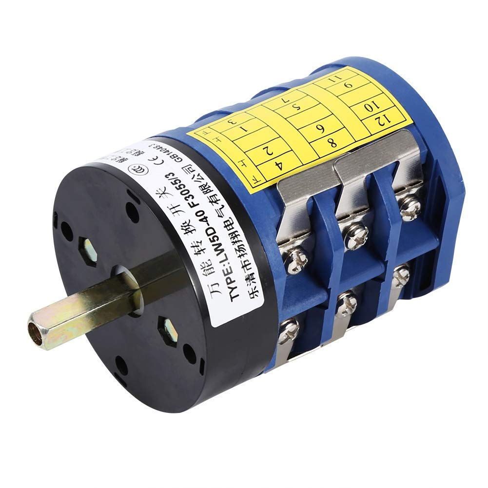 Changeur de pneu Commutateur 220V / 380V 40A Commutateur de pneu inverseur inverseur pour moteur de machine robuste