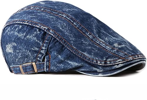 Miniatura 5 de Quanhaigou Gorra de algodón plana Ivy Gatsby Newsboy para hombre, gorra de conducción de hiedra irlandesa ajustable