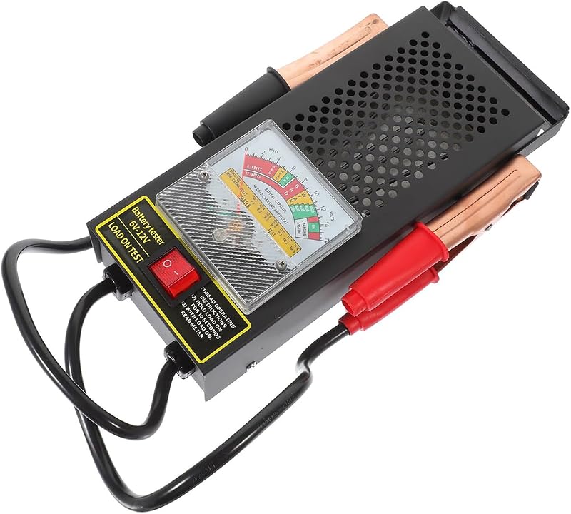 Car Battery Load Tester, 6V-12V Battery Alternator Checker with Voltmeter & Alligator, Versatile Automotive Charging System Diagnosis for All Batteries, Universal for Vehicles