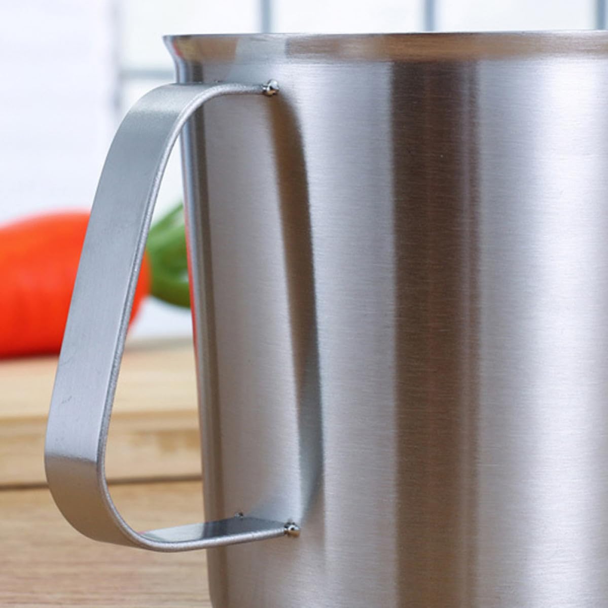 DECHOUS Taza Medidora con Báscula Precisa y Asa de 1500 Ml de Acero Inoxidable 304 Adecuado para Café, Té y Hornear en Cocina