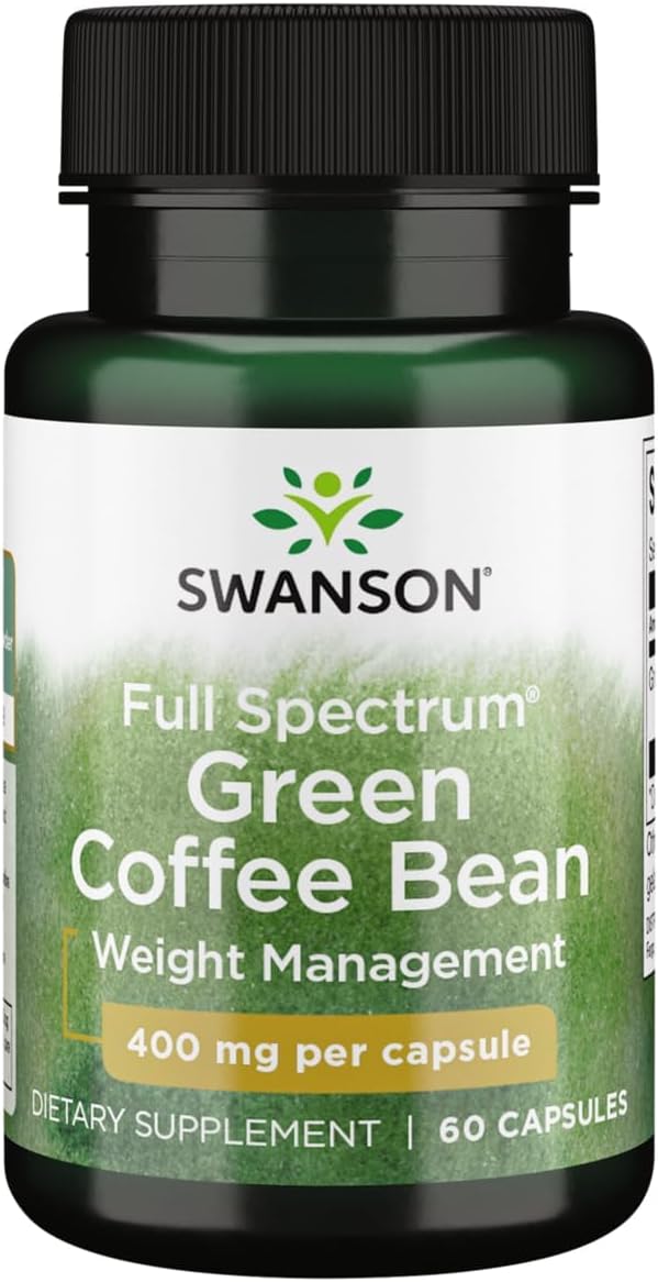 Swanson Full Spectrum Green Coffee Bean 400 Milligrams 60 Capsules