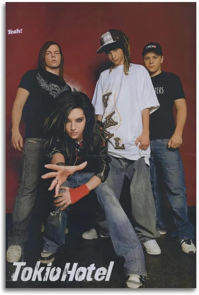 CHAUE Tokio Hotel Band Poster for Bedroom Aesthetic Canvas Art Wall Decor 12x18inch(30x45cm)