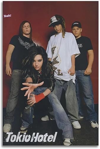 Tokio - Póster de banda de hotel para dormitorio, lienzo estético, decoración de pared, 12 x 18 pulgadas (11.8 x 17.7 in)