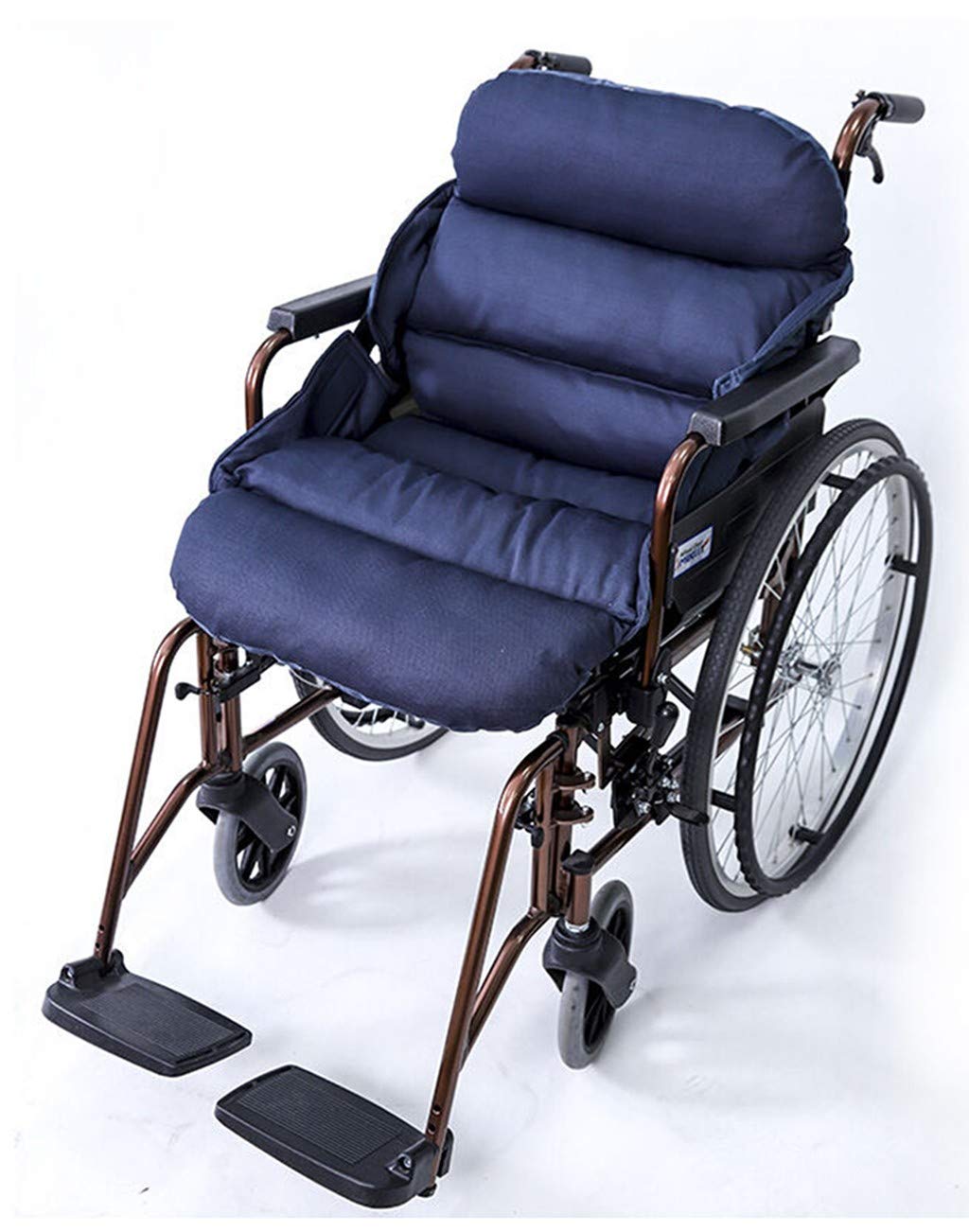 Cojín para Silla de Ruedas con Respaldo, Integrado Cojín para Asiento de Silla de Ruedas Cojín Anti-decúbito Asiento Trasero Cojín Alivio del Dolor