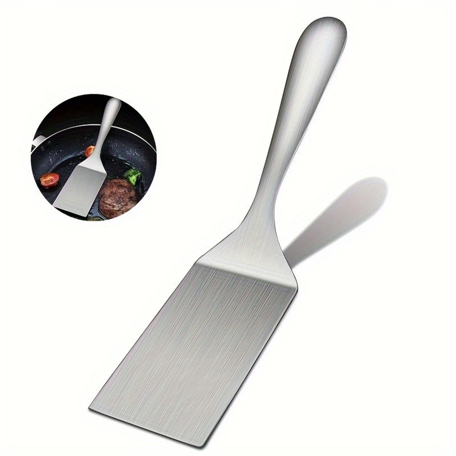 4 Stück Edelstahlspatel, Grillwender-Spatel Für Küchen Und Schränke