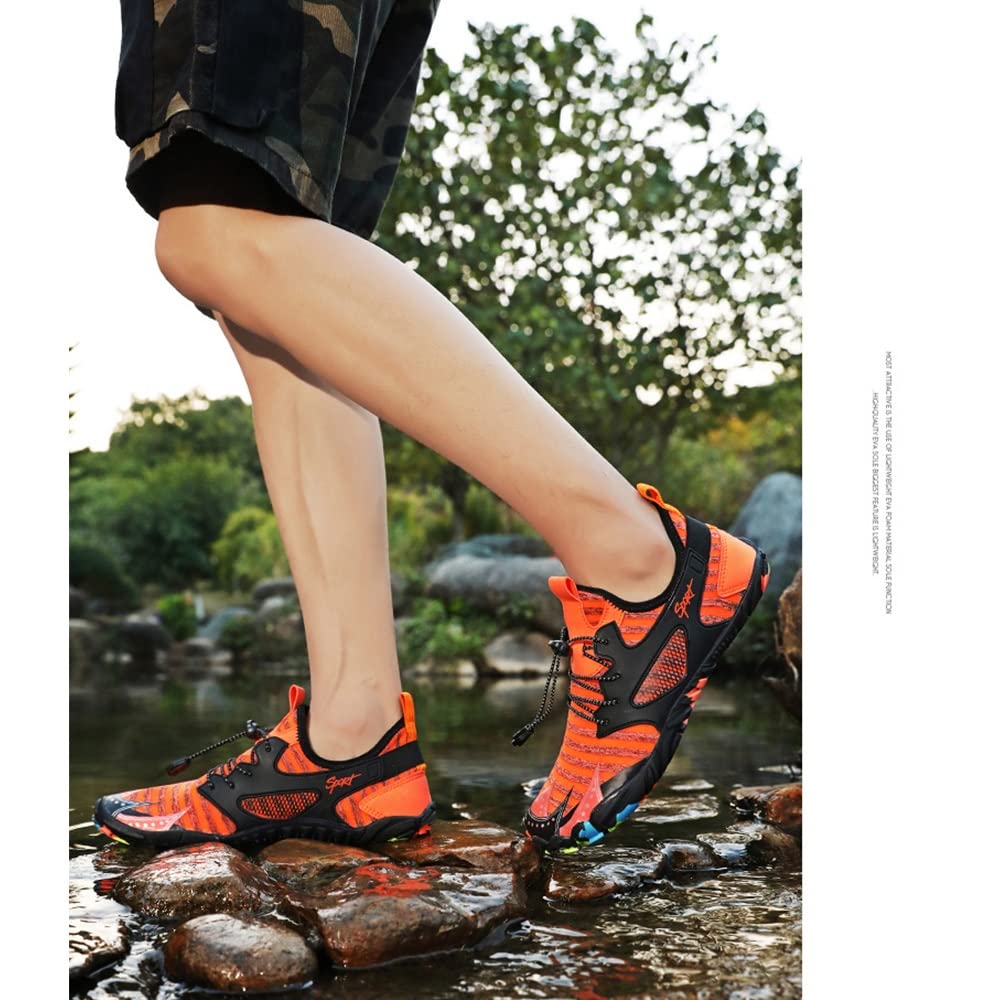 Wygwlg Zapatos de Agua para Mujeres Hombres, Zapatos de Natación Zapatos de Piscina con Dibujos únicos Zapatos de Río de Secado Rápido Slip-on para Piscina Playa Surf Parque Acuático Yoga