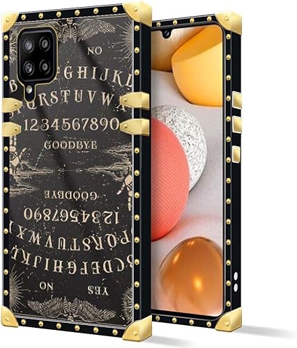 DAIZAG Funda compatible con Samsung Galaxy A42 5G, B Witchy Ouija Board Square Case Luxury Elegant Women Girls Metal Decoración Corner Classic Retro